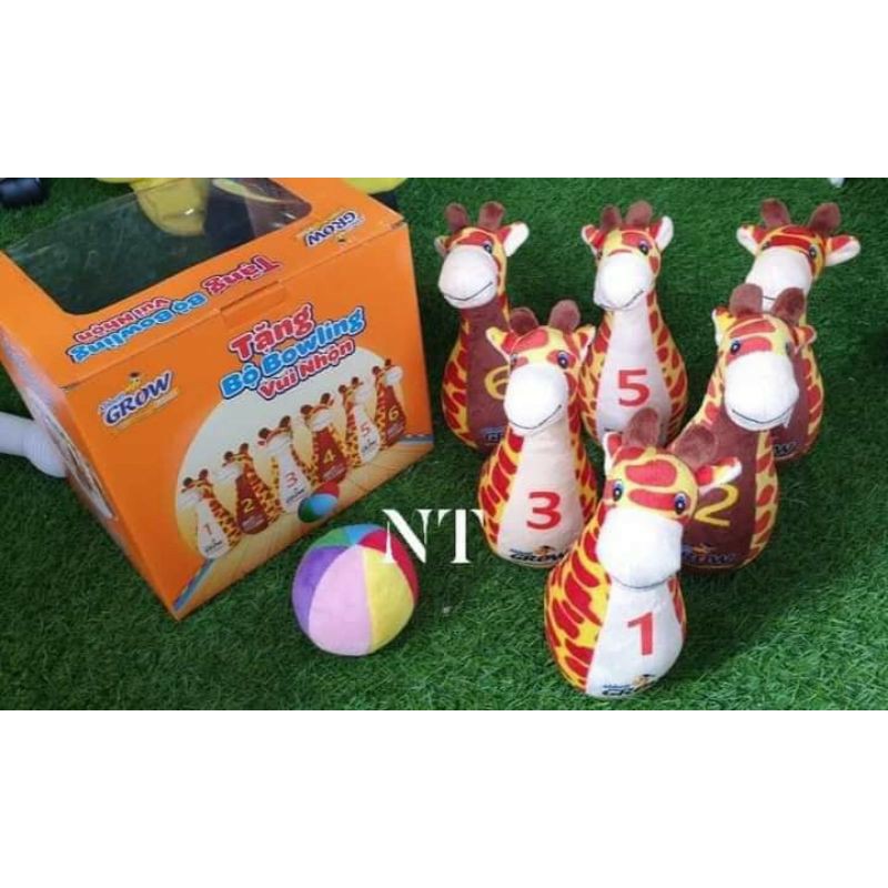 Bộ Bowling nhồi bông có lục lạc vui nhộn, hàng siêu đẹp luôn ý, nhanh tay kẻo hết nhé cả nhà.