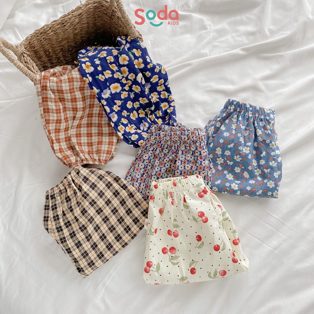 Quần bom cho bé SODA KIDS thô cotton mềm mát nhiều màu