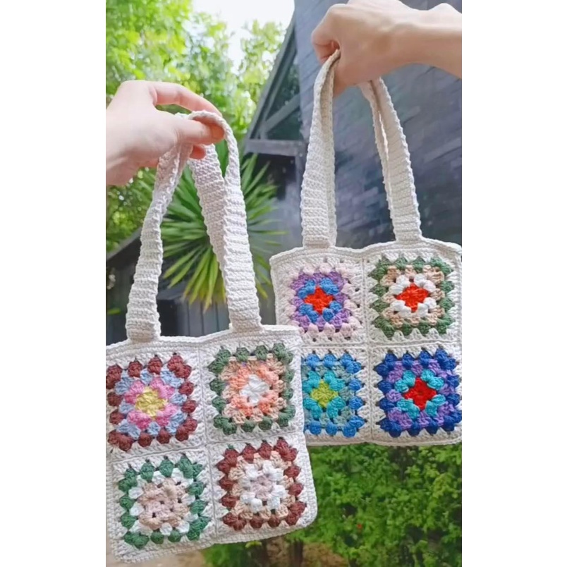 Túi len móc handmade vintage
