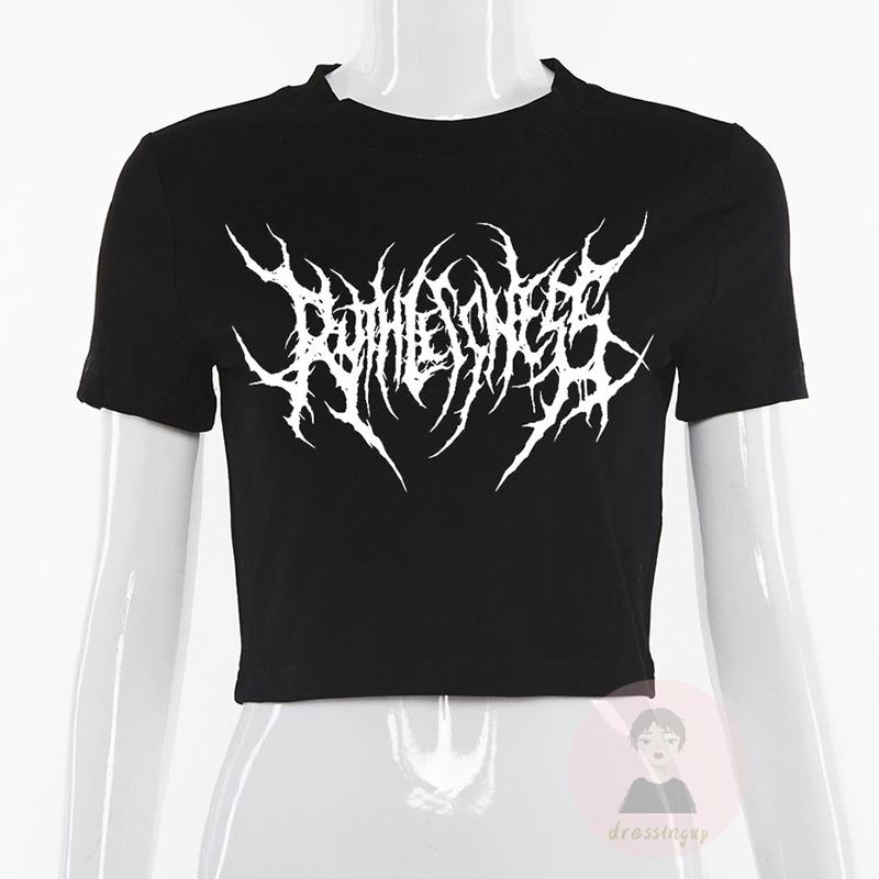 Áo Thun Ngắn Tay Cổ Tròn Thời Trang Mùa Hè Cho Nữ