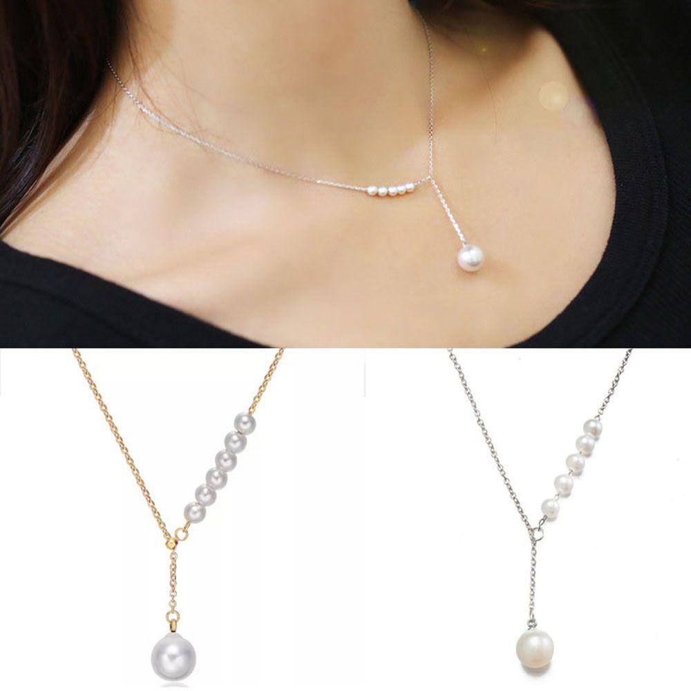 AROMA Vòng cổ Dáng Dài Phong Cách Hàn Quốc Đơn Giản Cho Nữ