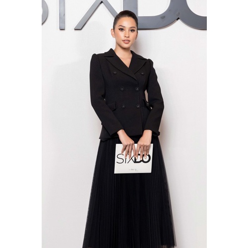 Áo Vest đen nữ sang trọng SIXDO