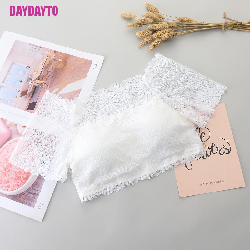 Áo Croptop Trễ Vai Tay Ngắn Phối Ren Có Miếng Đệm Quyến Rũ Dành Cho Nữ