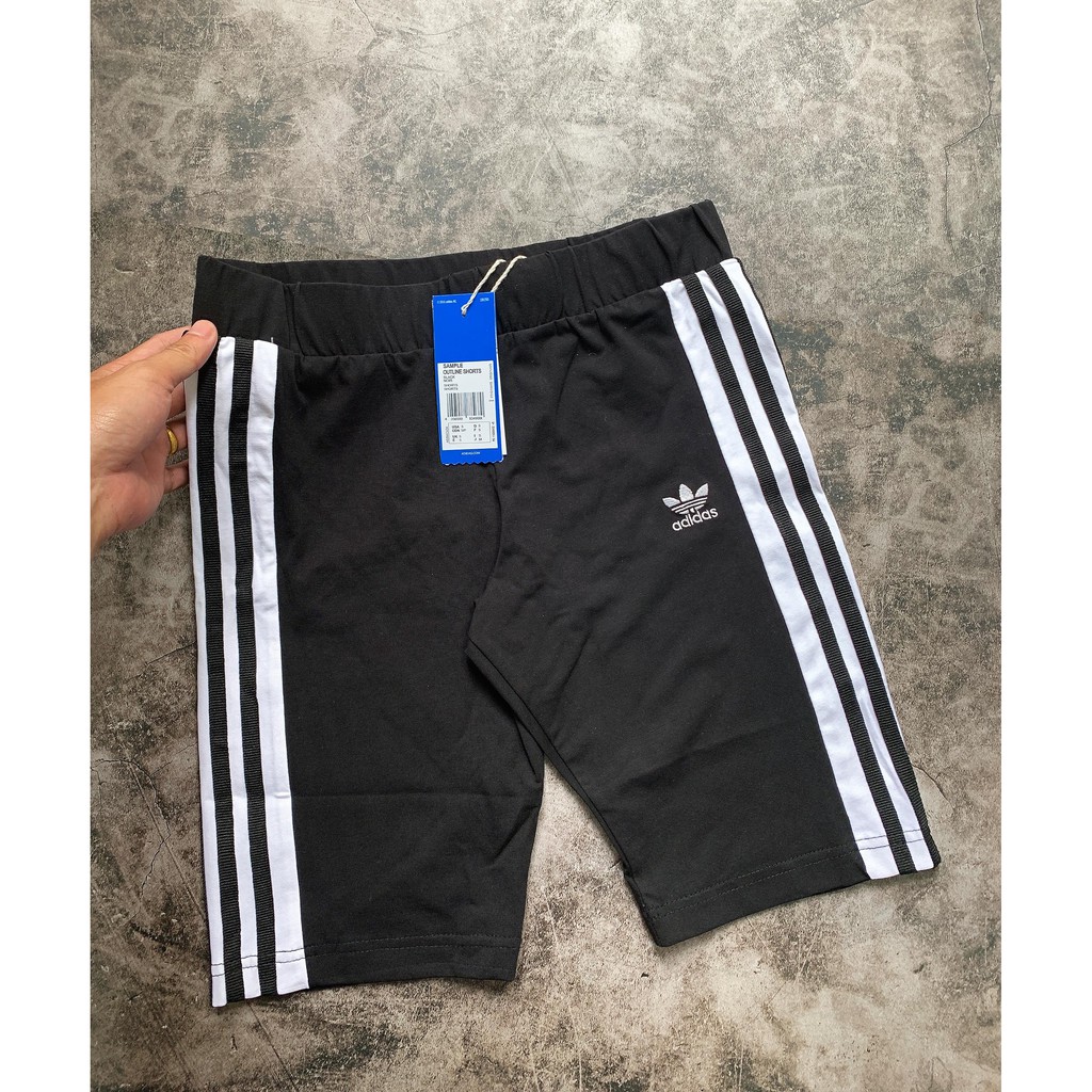 (HÀNG XUẤT XỊN) Quần legging short das sọc to 1705-2 Panel Cycle Tights Made in Cambodia full tag code SIZE S M L