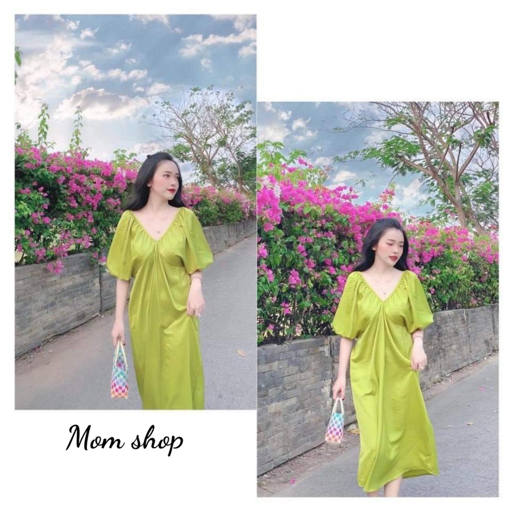 ĐẦM DÁNG DÀI SUÔNG DÀNH CHO BẦU VÀ KHÔNG BẦU chuẩn loại 1 dáng dài, CHẤT BAO ĐẸP