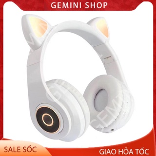 Tai Nghe Bluetooth Chụp tai Không dây Đèn Led có thể Gập lại Mèo B39 GEMINI SHOP
