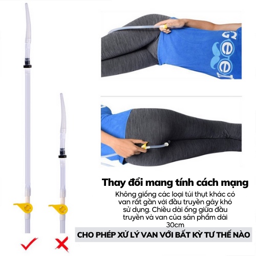 Thải độc đại tràng cà phê cafe hữu cơ Túi silicone 2l + Tặng Cọ vệ sinh 1.5m SAO ĐẤT