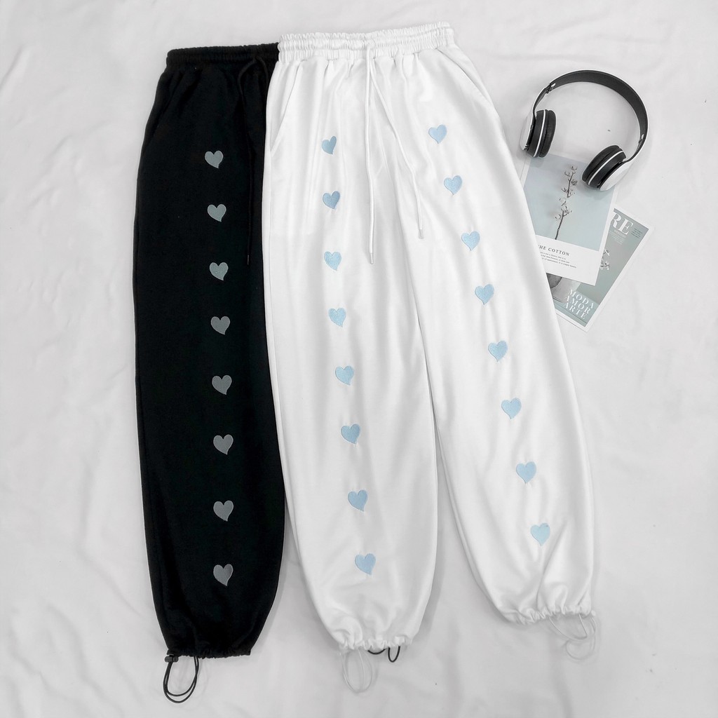 Quần Dài Thun Lưng Cao Ống Rộng Có Bo CEXI Vải Da Cá Phong Cách Ulzzang - Tuni Store
