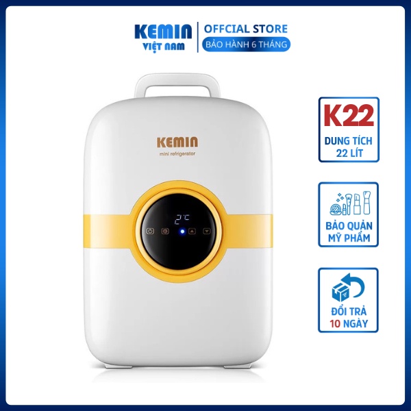 Tủ lạnh mini Kemin K22 - 22L Bảo quản mỹ phẩm làm nóng lạnh 2 chiều Bảo hành 6 tháng