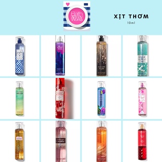 [Link 2/3-ĐỦ MÙI] Xịt Thơm Toàn Thân Bath And Body Works Body Mist (10ml)