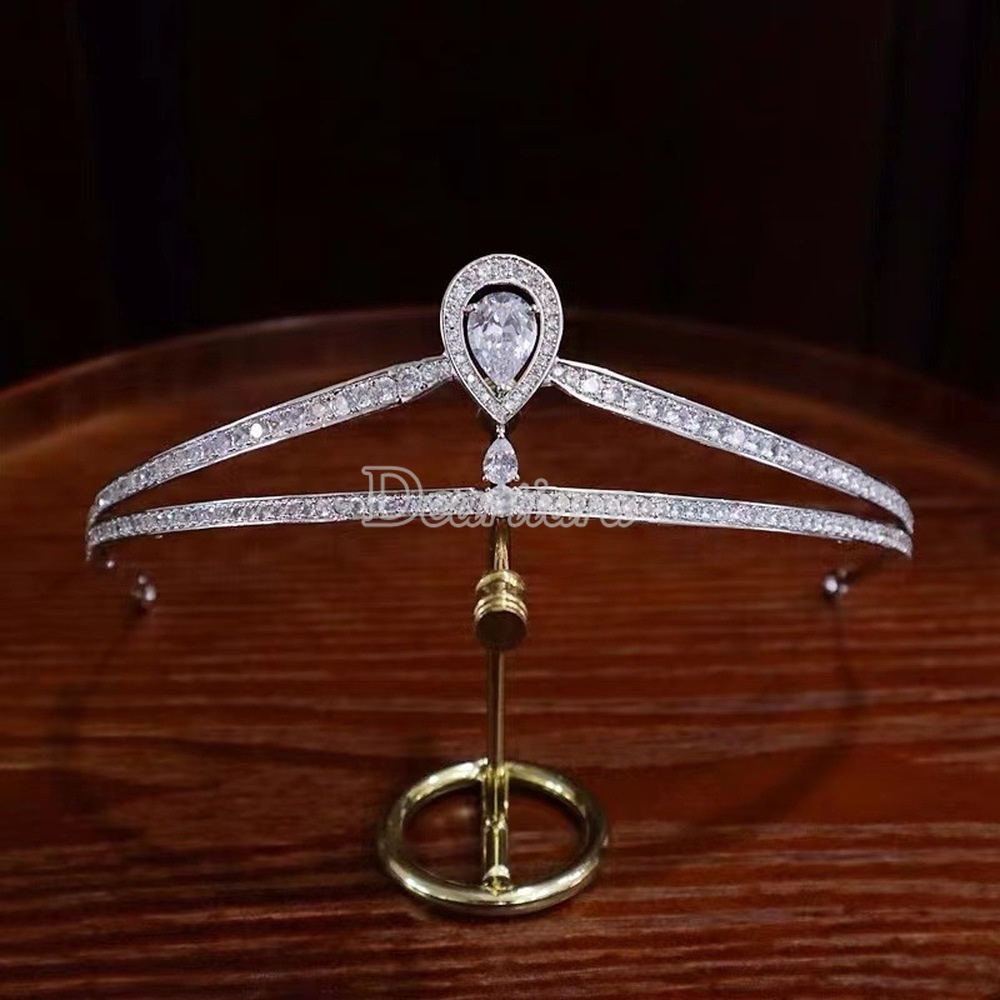 Cài Tóc Hình Vương Miện Đính Đá Thời Trang