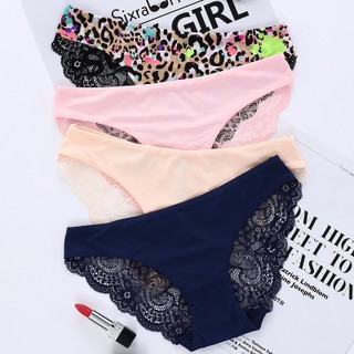 Quần lót không đường may phối ren quyến rũ dành cho nữ size m l xl xxl