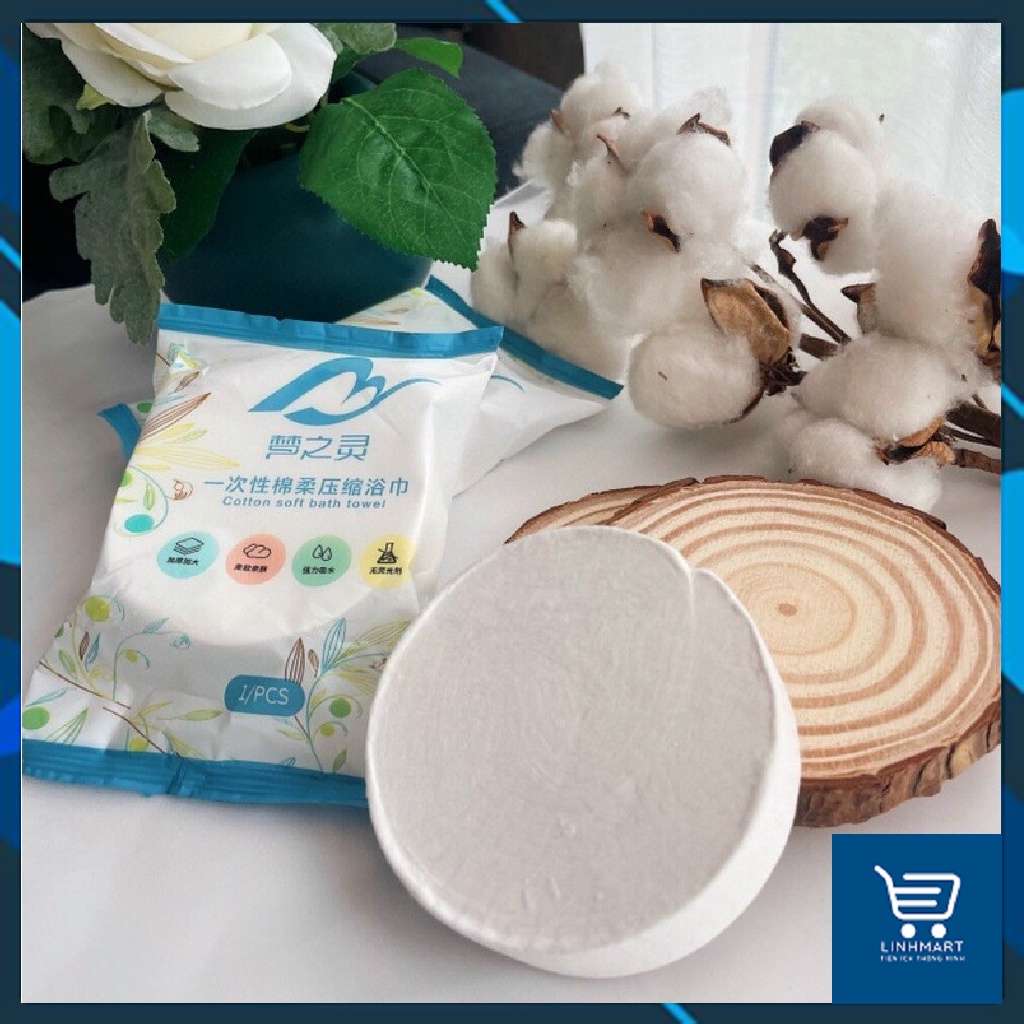 Khăn tắm nén du lịch bằng cotton dùng một lần size 70*140 cm cực tiện lợi