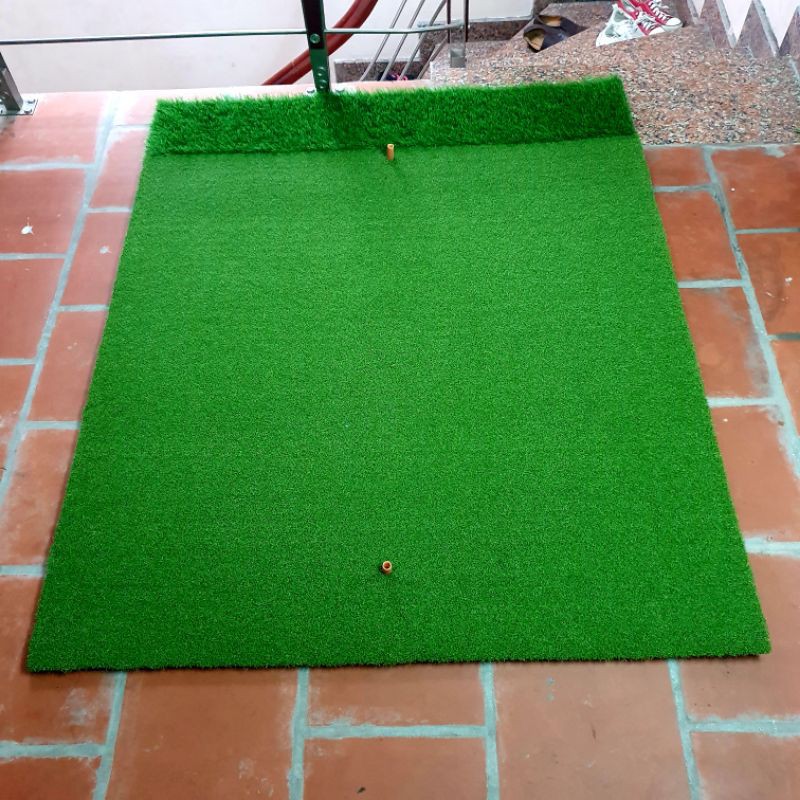 [1 m2] Thảm Green Golf nhân tạo: cao cấp, xuất Châu Âu, dày 18mm, đàn hồi tốt.