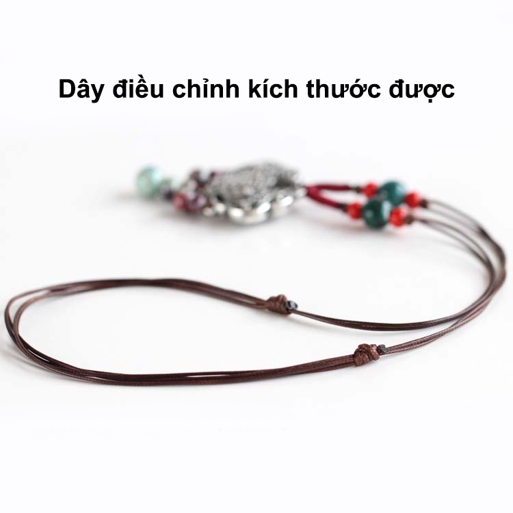 Vòng handmade hình khóa trường mệnh , vòng cổ nam đẹp bằng gốm , dây chuyền đôi nam nữ dễ thương