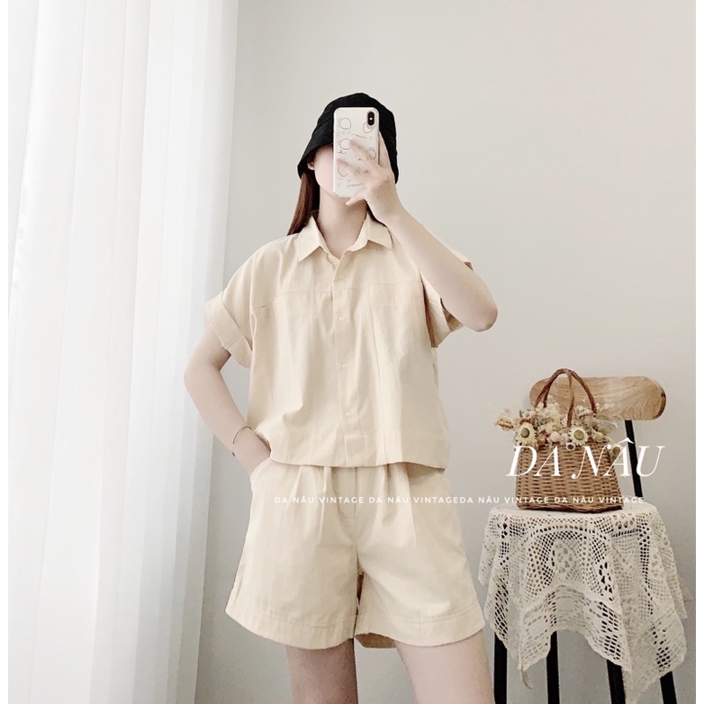 set bộ nữ áo croptop quần lưng cao 4 màu như ảnh (ảnh thật shop chụp 100%)