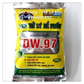MEN XỬ LÝ BỂ PHỐT, THÔNG TẮC NGHẼN WC, KHỬ MÙI, DIỆT TRÙNG DW.97