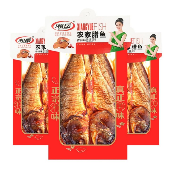 Cá chép thơm cay 80gr, đặc sản khô cá cay Hồ Nam (hàng có sẵn)