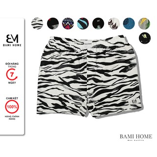 Quần short đùi ngủ nam nữ BAMI HOME, chất thun cotton thoáng mát, mềm mại QNTCT- 008