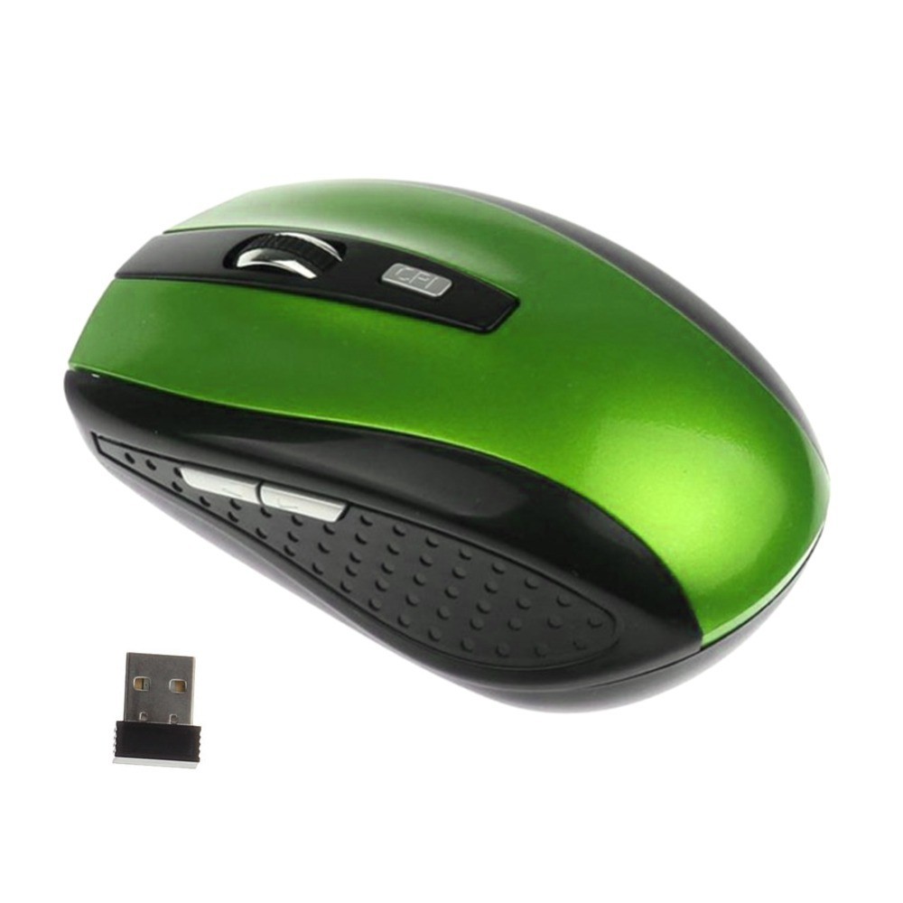 Chuột quang không dây tần số 2.4GHz 1200 DPI 6 nút bấm dùng cho máy tính