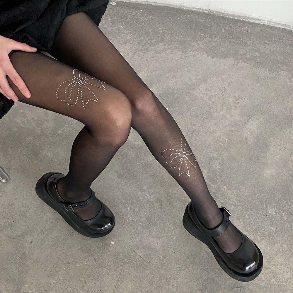 Vớ Lưới Thoáng Khí Siêu Mỏng Họa Tiết Ngôi Sao Cho NữTất Body Đi Hộp Đêm Quyến Rũ