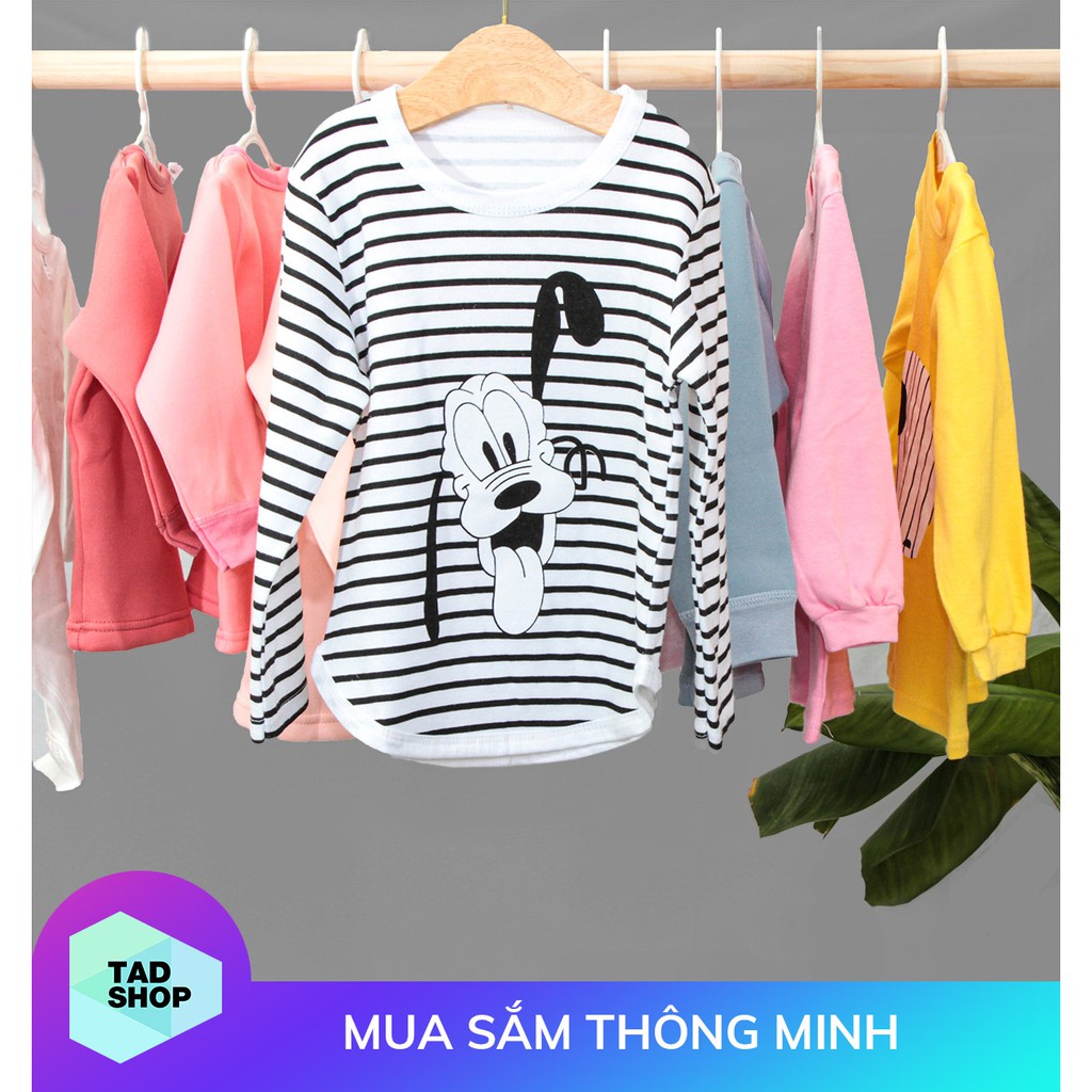 ÁO THUN TRẺ EM, CHO BÉ GÁI VÀ BÉ TRAI, IN HÌNH HOẠT HÌNH ĐÁNG YÊU TỪ 4 - 7 Tháng Tuổi