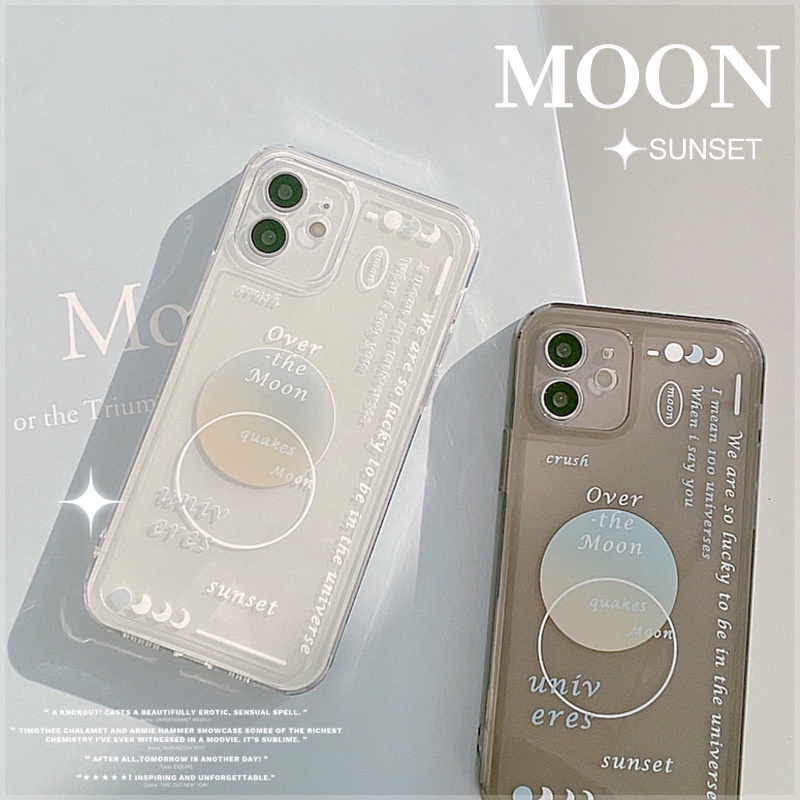 Ốp điện thoại silicone họa tiết mặt trăng hoạt hình cho Redmi 10 Redmi Note 9 7 8Pro Redmi 9A 9T POCO M3 M3Pro