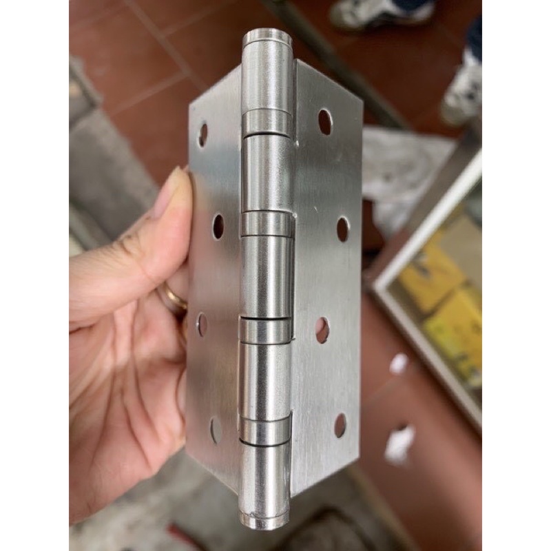 Bộ 2 Bản lề lá inox 10cm loại dày, đẹp