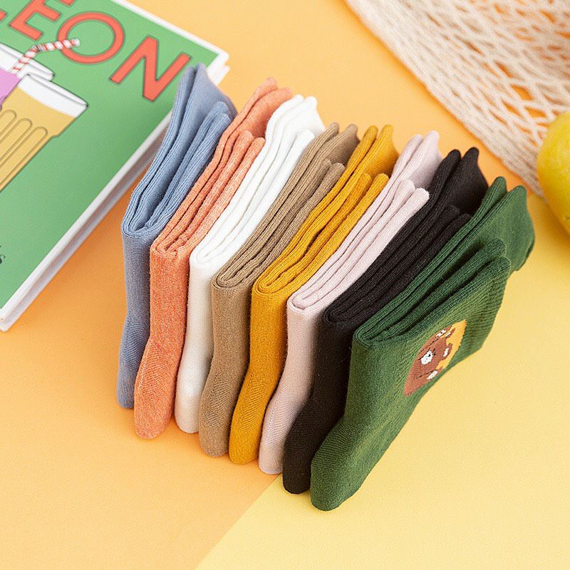 Tất vớ cổ cao họa tiết dễ thương vải co giãn thời trang Hàn Quốc Cat Slipper CSV02