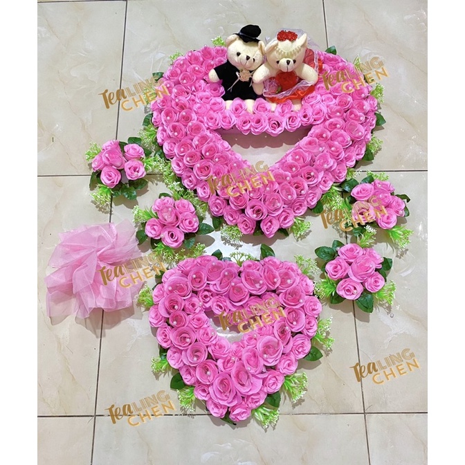 HOA XE CƯỚI TRANG TRÍ, BỘ BÔNG GẮN XE ĐÁM CƯỚI GIÁ RẺ NHẤT