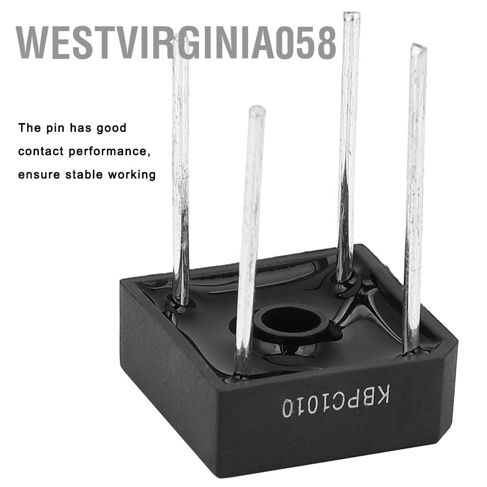 Hàng Hot Bộ chỉnh lưu cầu KBPC-1010 cho thiết bị gia dụng Mạch điện tử công nghiệp 10A 1000V Hàng giao ngayWestvirginia058