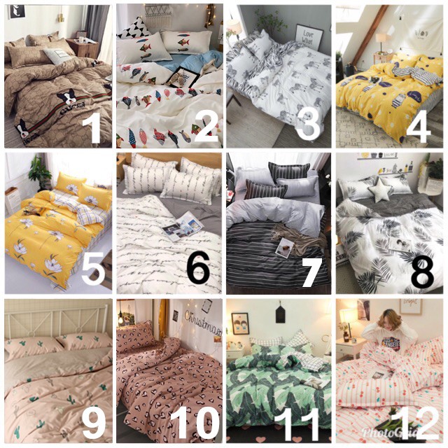 108 MẪU Bộ Chăn Ga Gối Cotton Poly HOT nhất 2019 (Chát Chọn Mẫu)