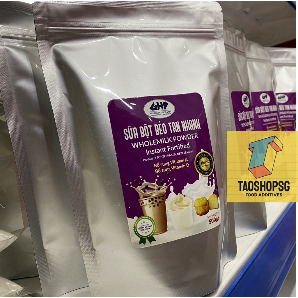 500g Bột sữa Newzealand - Sữa Bột Nguyên Kem Tan Nhanh Fonterra chứa vitamin gói 500gram.