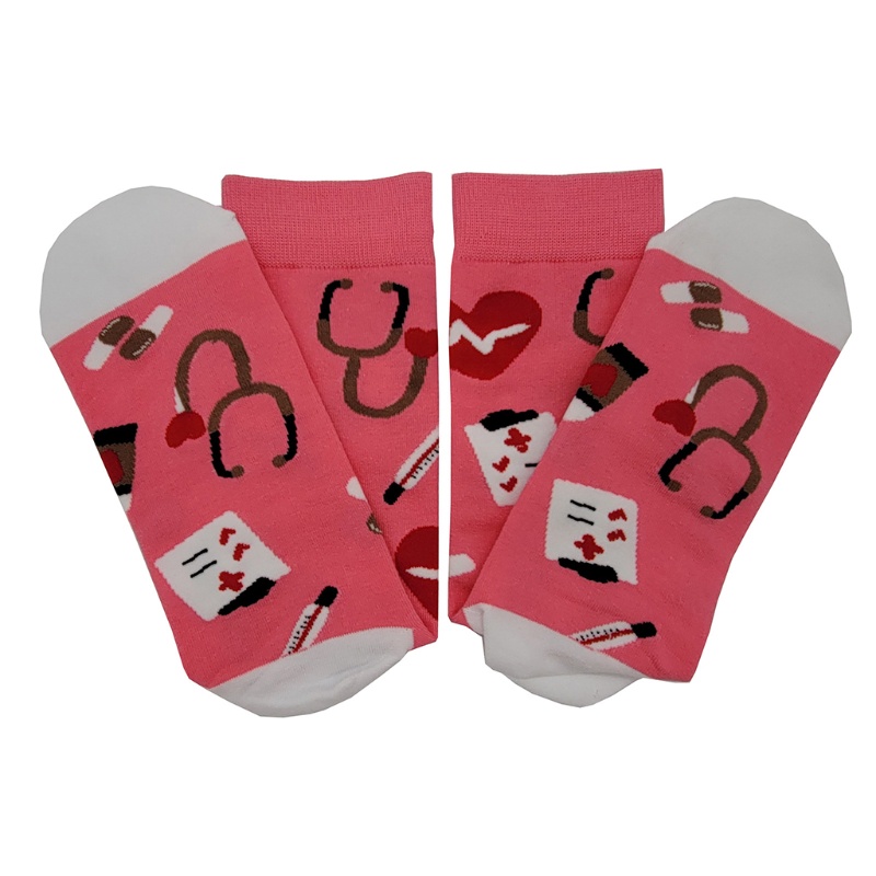 Vớ Cotton Họa Tiết Hoạt Hình Vui Nhộn Cho Bác Sĩ Y Tá xiangbao