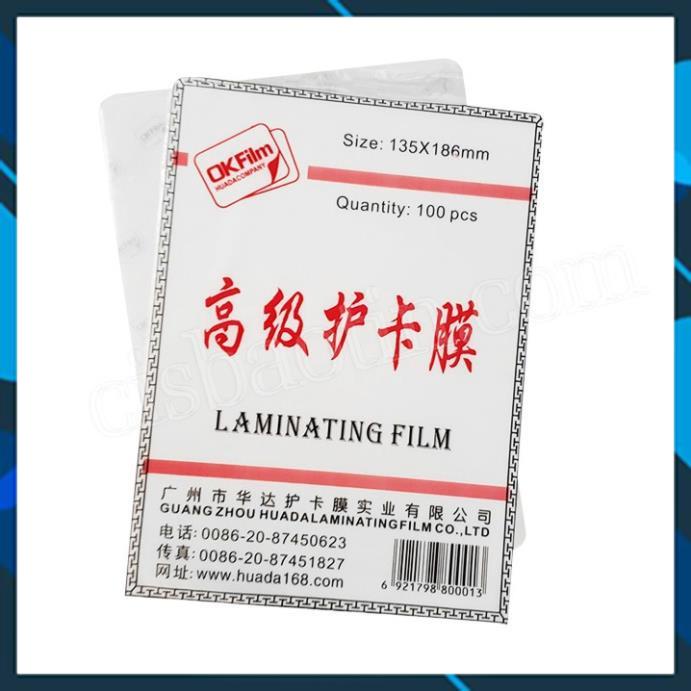 ÉP PLASTIC KHỔ A5( 15*21) ĐỊNH LƯỢNG 35MIC( XẤP 100 TỜ)