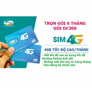 Sim 4g viettel tốc độ cao xài 6 tháng không thêm phí