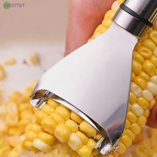 【Ready Stock】1 * One-Step Corn Peeler Thresher Tool Kitchen Corn Cob Kerneler Cutter Stripper@New