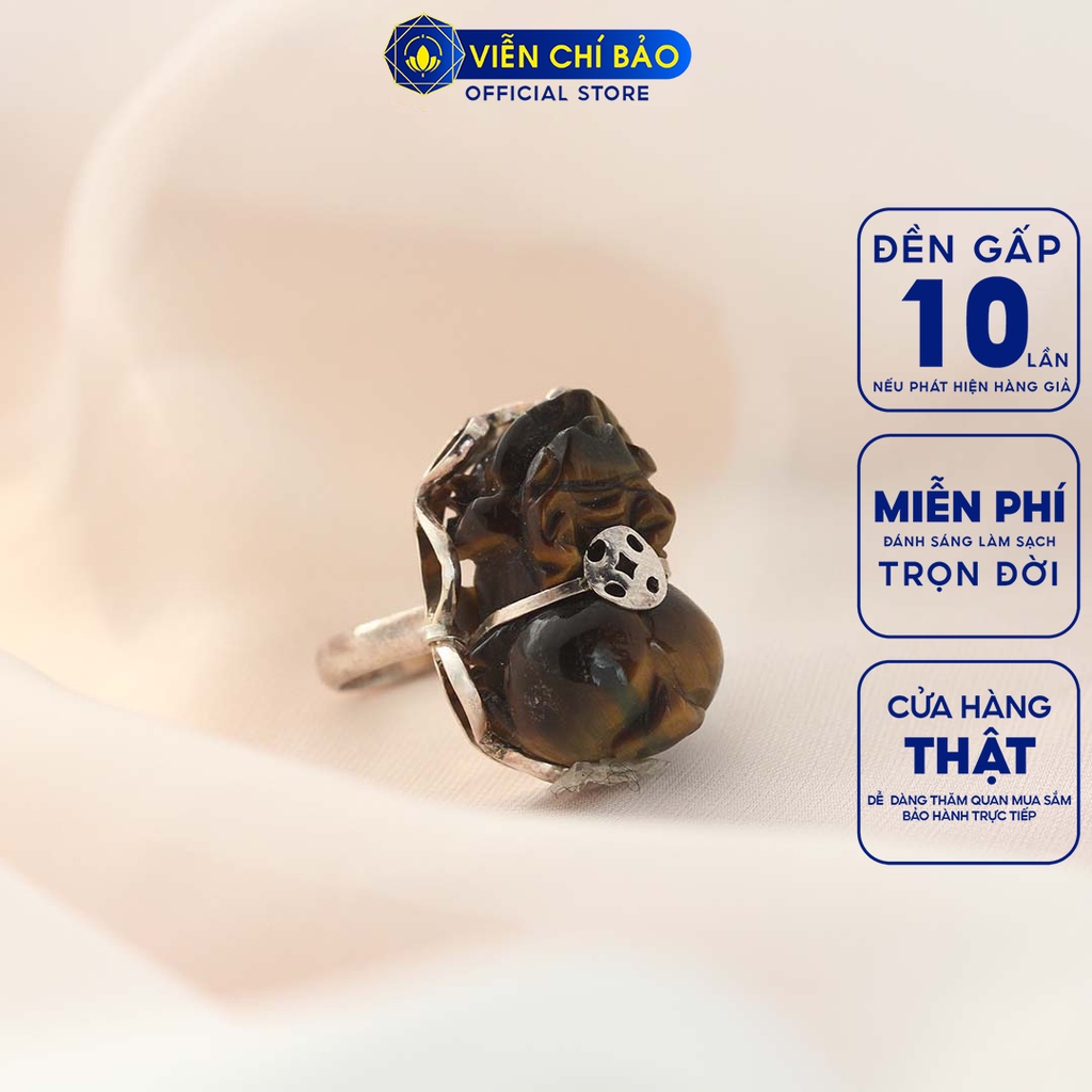 Nhẫn bạc nữ Tỳ Hưu Thiên Lộc đồng xu bạc 925 bình an thời trang phụ kiện trang sức nữ Viễn Chí Bảo N400161