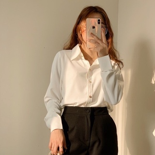 Áo sơ mi nữ lụa mềm cổ đức Lucci Harriet