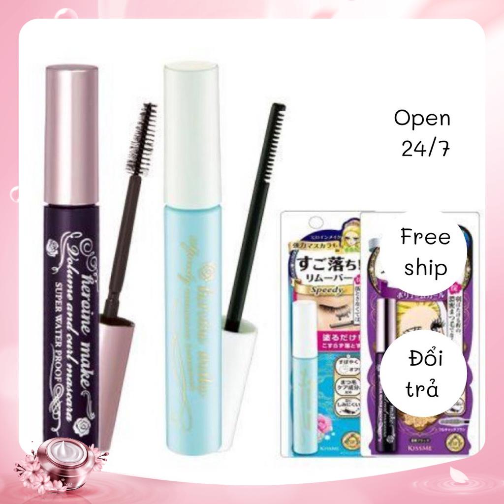 Bộ Đôi Mascara+ Kẻ mắt Kiss Me Heroine Make Smooth Liquid Eyeliner