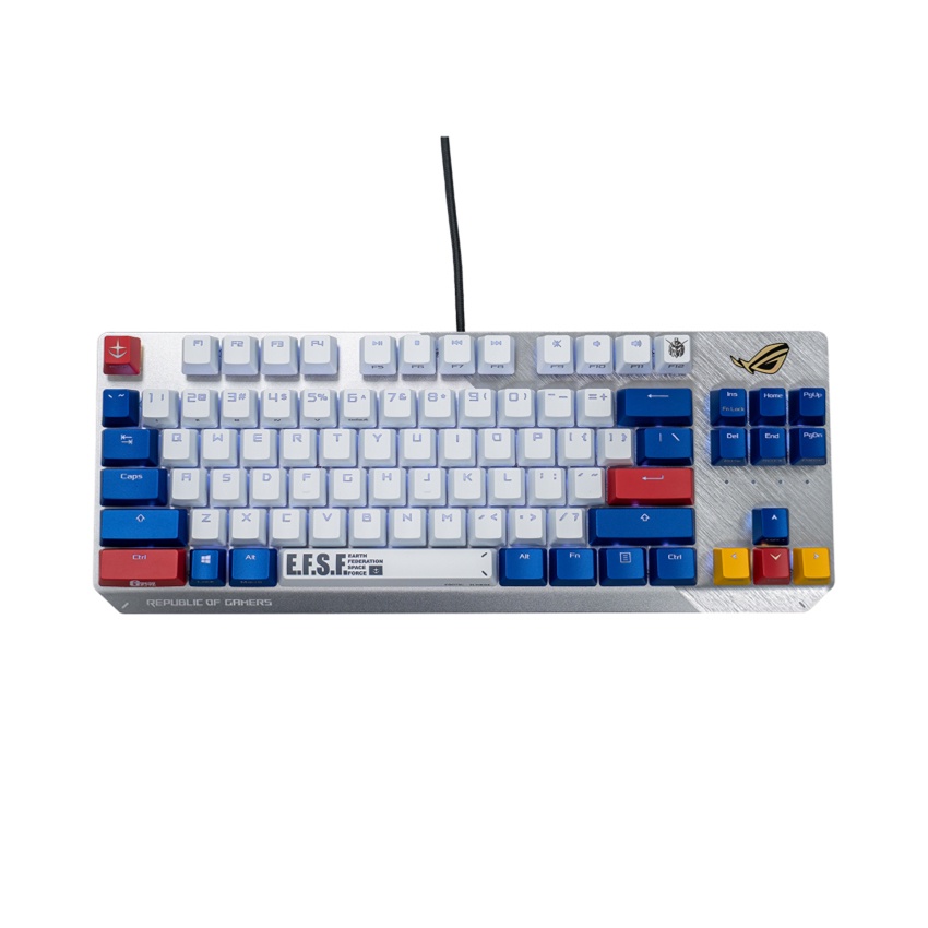 Bàn phím cơ mini máy tính không dây có dây chơi game gaming cao cấp giá rẻ bluetooth Asus ROG Strix Scope TKL Gundam 452