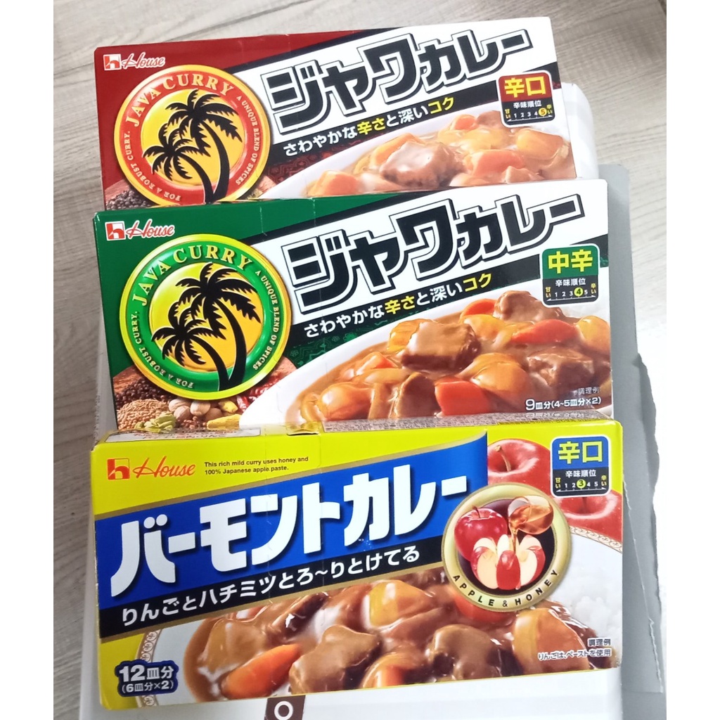 VIÊN SỐT CARI CURRY NHẬT BẢN HOUSE - JAVA CURRY HOT - CÀ RI TÁO VERMONT CURRY