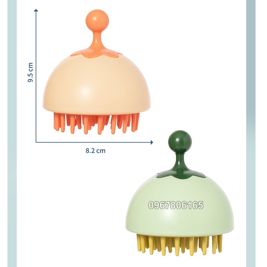 Lược Gội Đầu Silicon Mát Xa Da Đầu, Giảm Rụng Tóc, Kích Thích Mọc Tóc