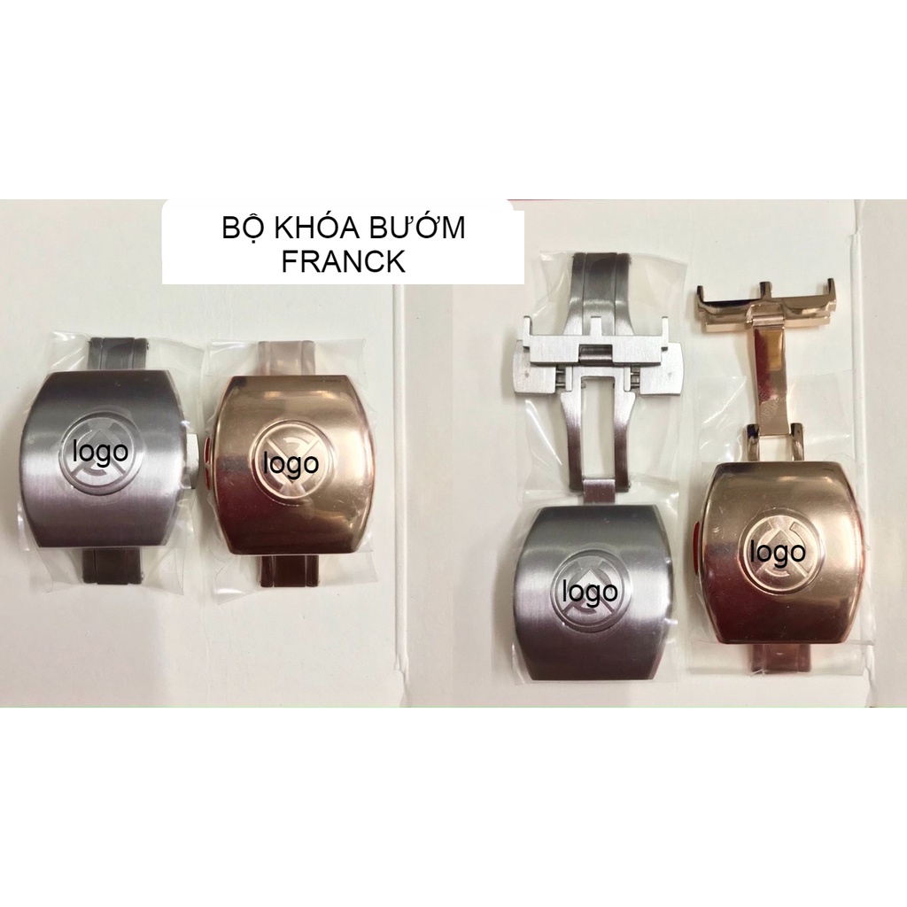 Dây da vân cá sấu đủ màu + cao su cho đồng hồ franck muller v45 SCDT