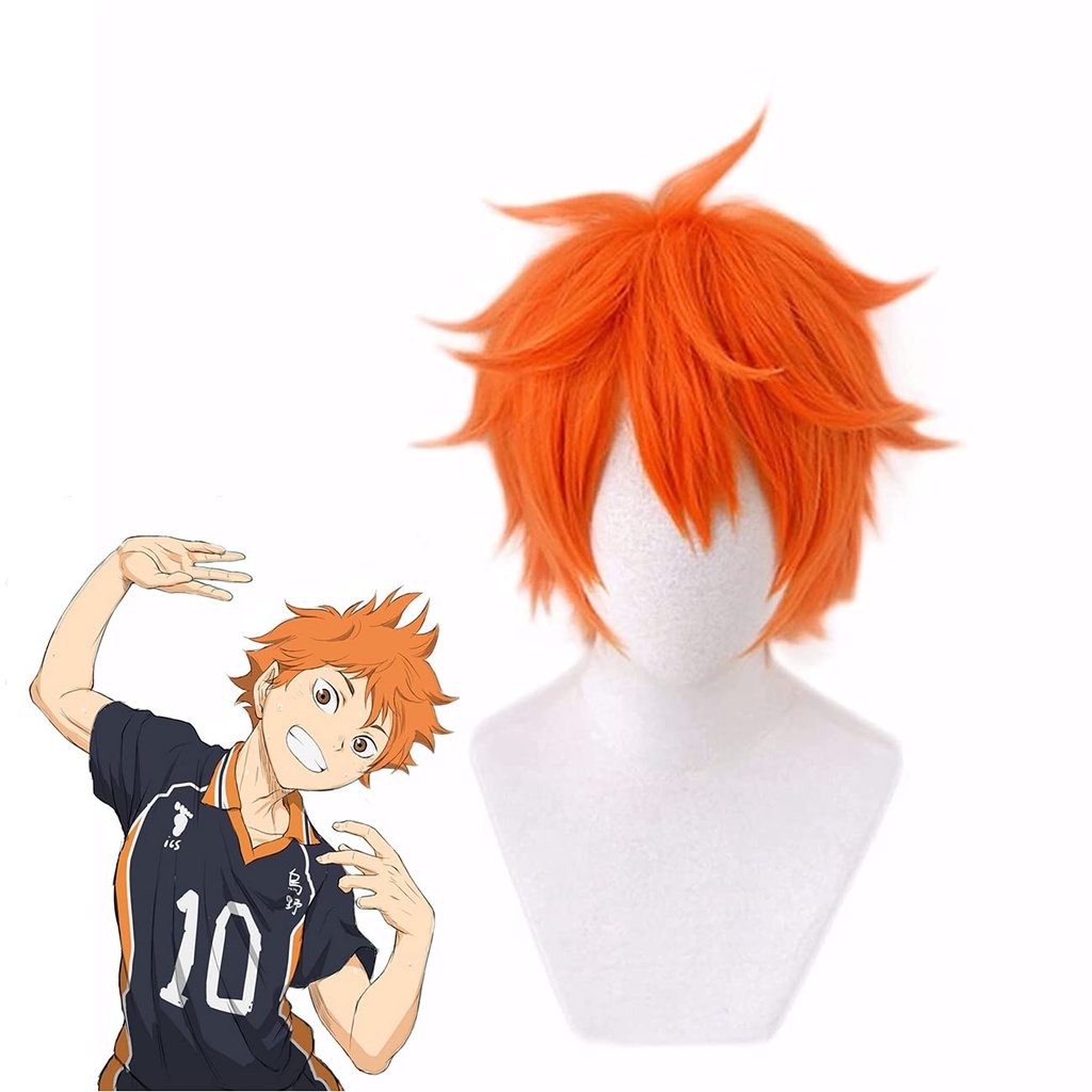 Wig/tóc giả cosplay Hinata Shouyou - Haikyuu!! Màu cam