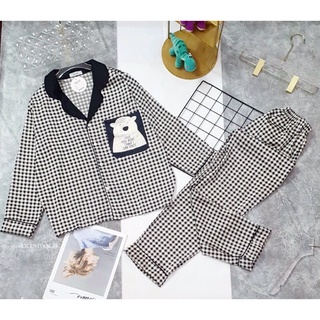 [GIẢM GIÁ]BỘ NGỦ PYJAMA MẶC NHÀ LỤA