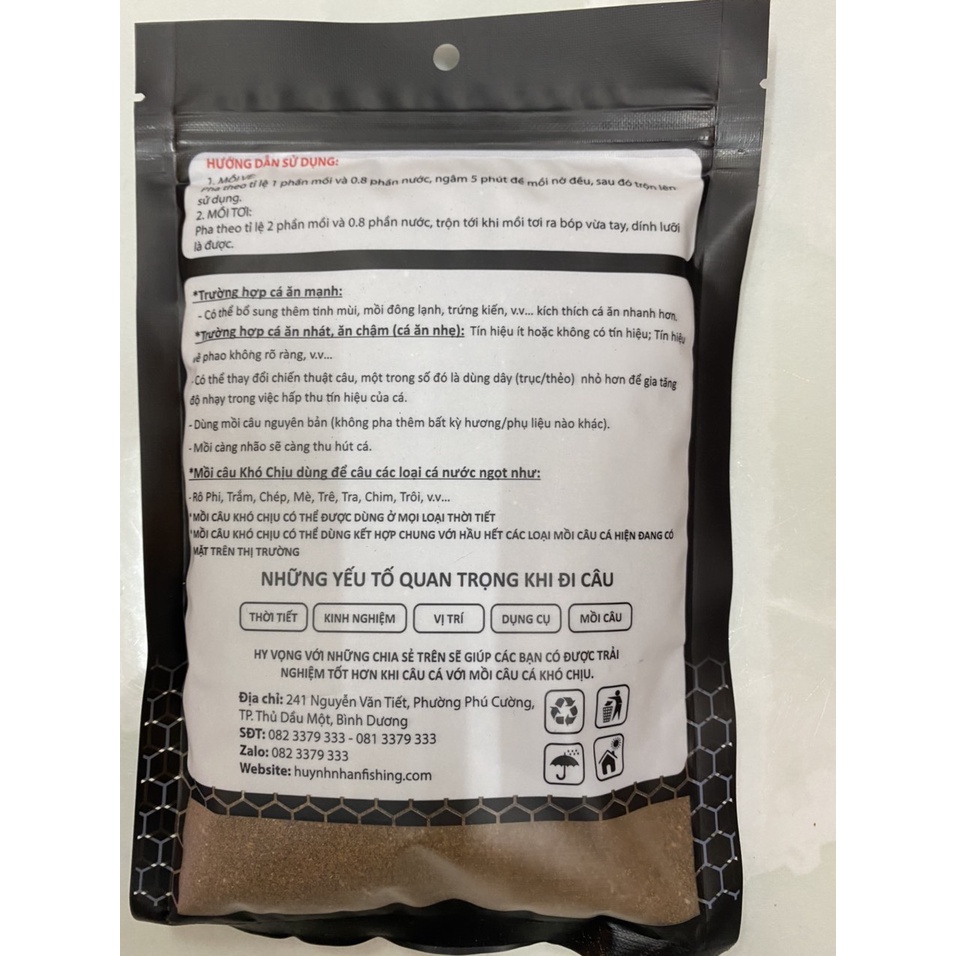 Mồi Câu Cá Khó Chịu Siêu nhạy 250gram
