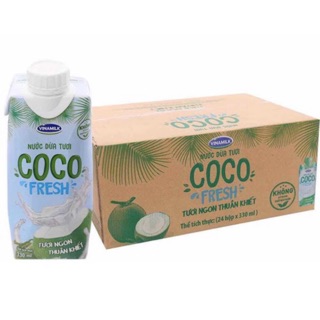 24 chai nước dừa nguyên chất coco Vinamilk 330ml