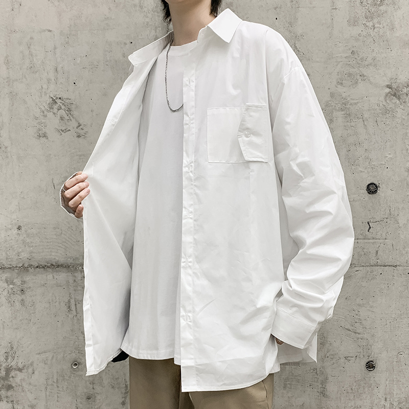 Áo sơ mi nam dài tay dáng rộng phong cách Hàn Quốc | BigBuy360 - bigbuy360.vn