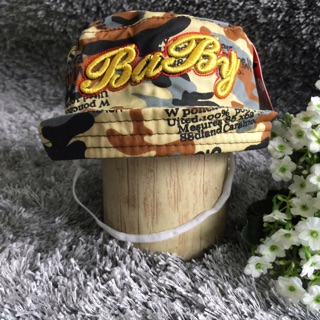 Nón bucket màu lính cho bé